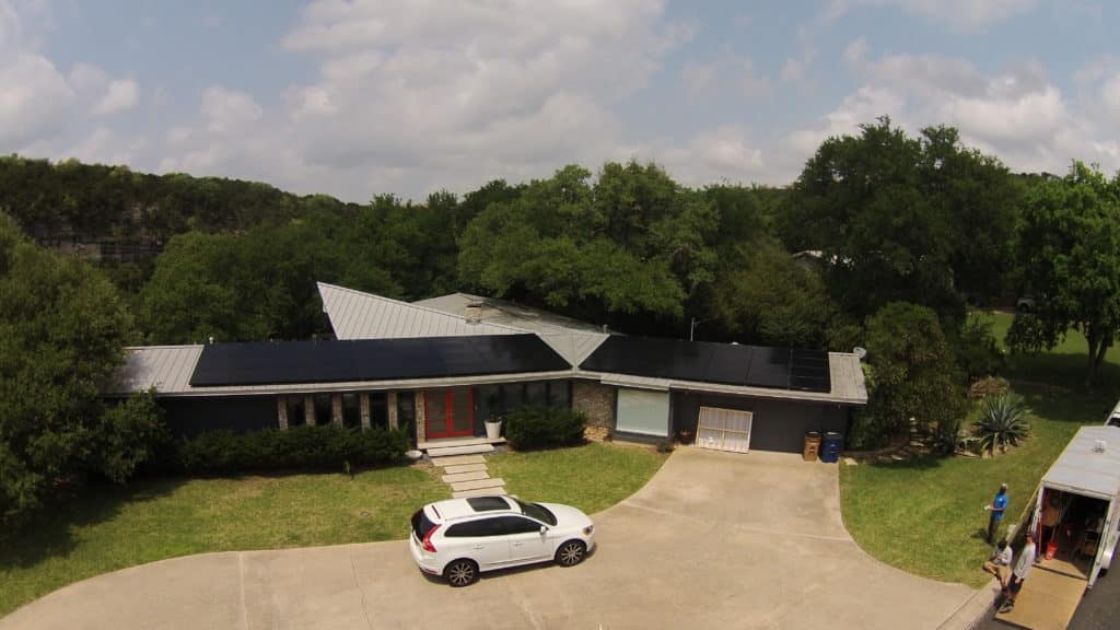 A home solar install by Freedom Solar Power in the Texas hill country.