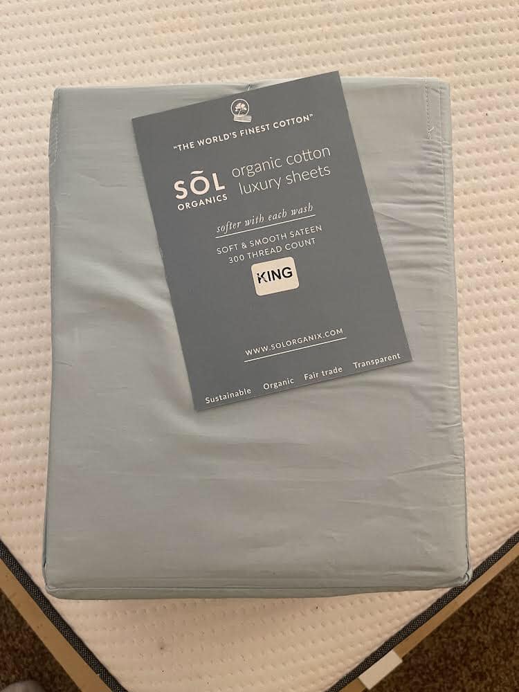 Sol Organics bed sheets
