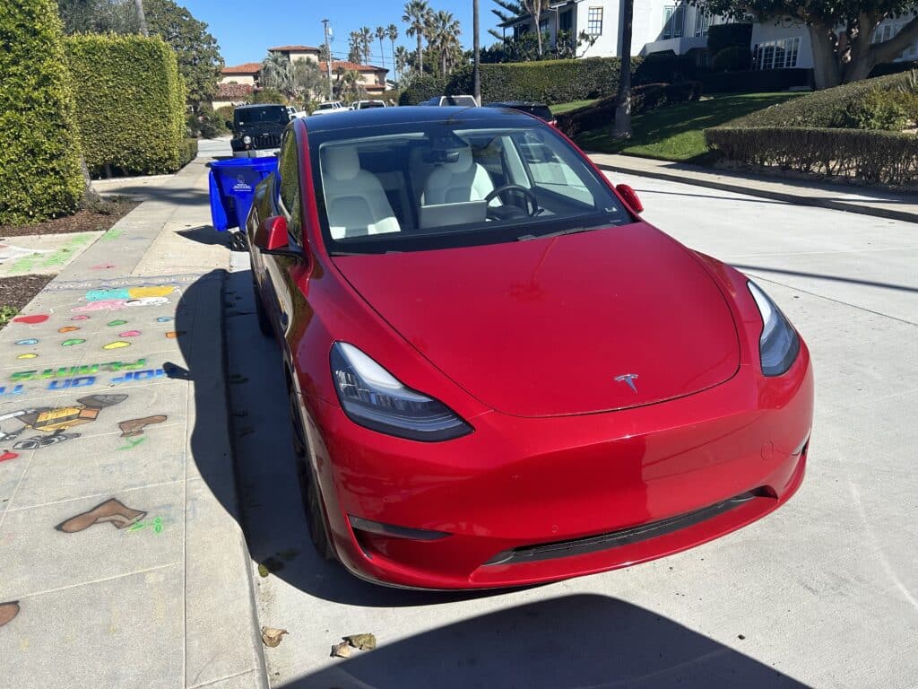Tesla model Y in SoCal.