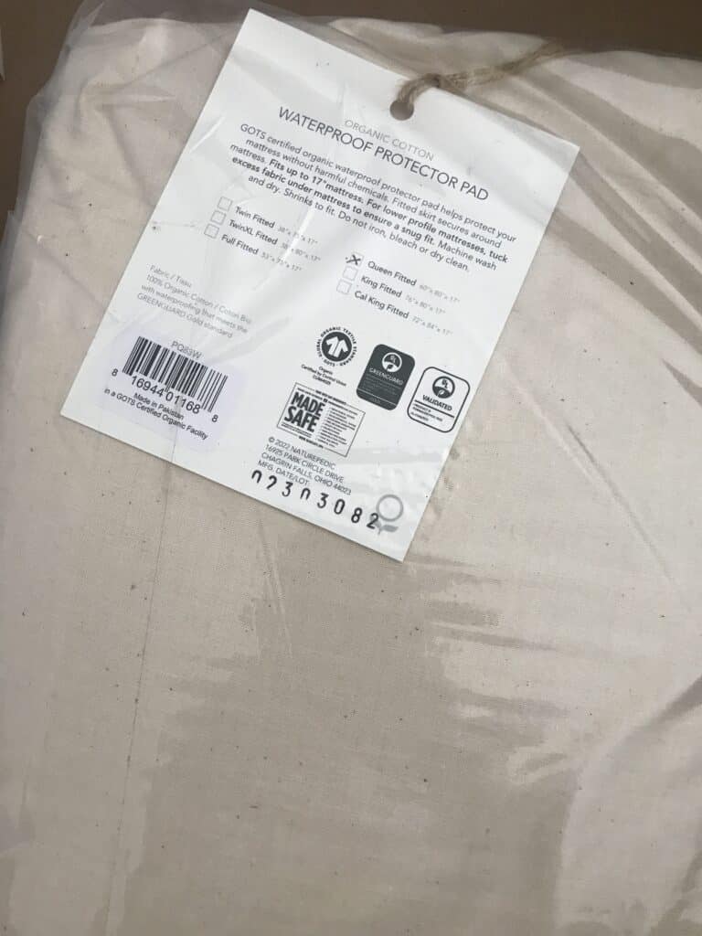 Naturepedic-organic-cotton-waterproof-mattress-protector-pad-packaging