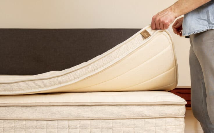 Organic mattress topper