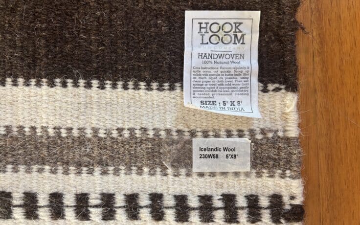 Testing the Hook and loom rug